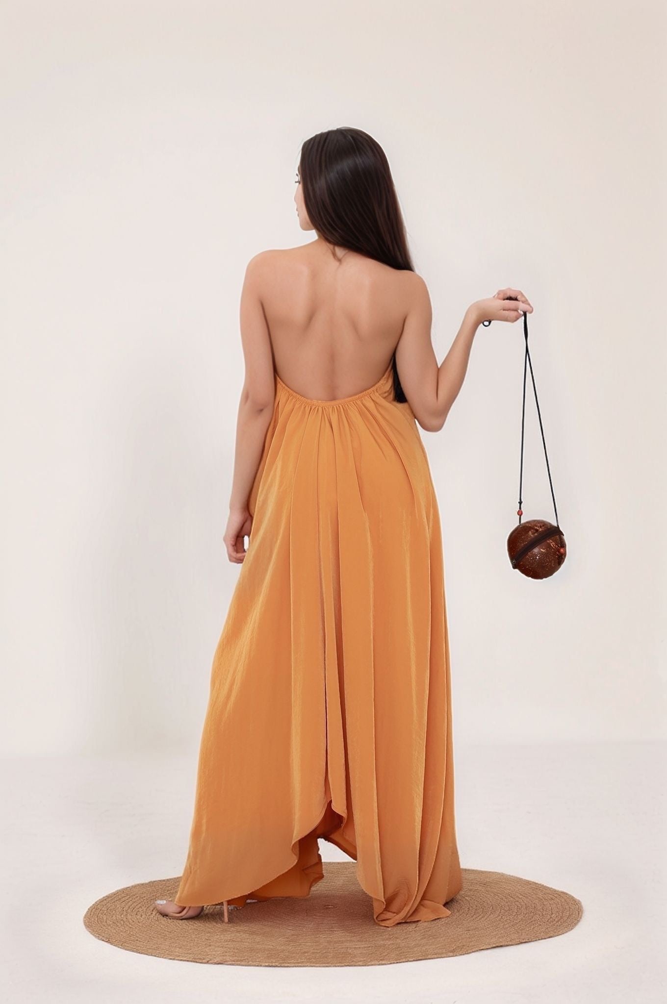 Mustard Breeze | Flowy Maxi Dress by GAMINE Mustard Breeze | Flowy Maxi Dress by GAMINE